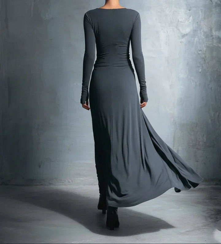 Naiara ❘ Vestido maxi con nudo lateral