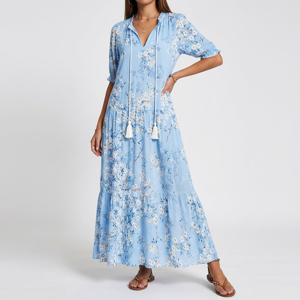 ARIA | Vestido Boho de Cobertura de Barriga