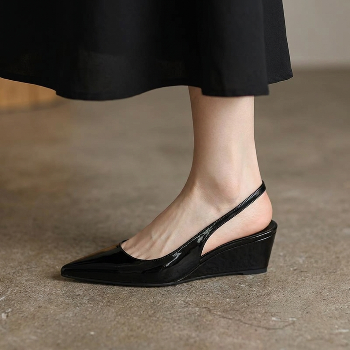 Elena | Elegantes Tacones de Cuña con Correa