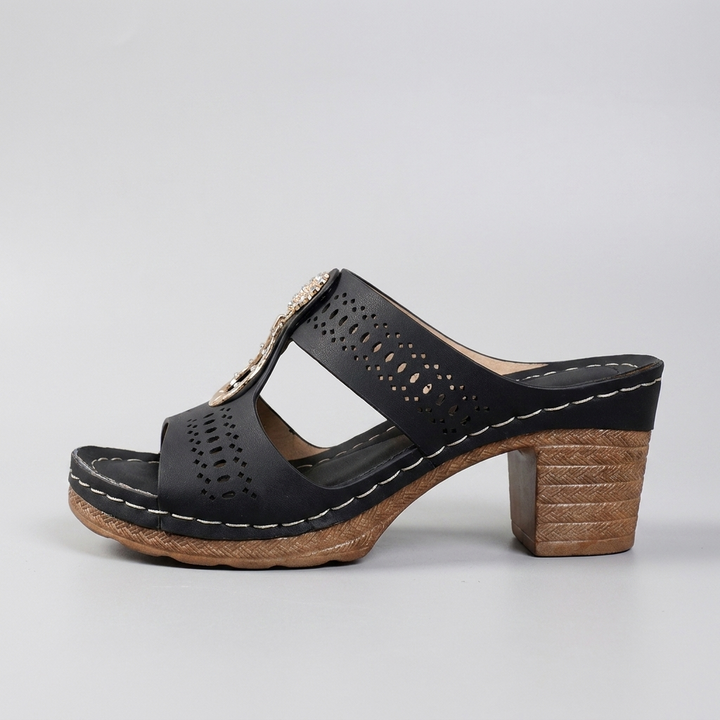 Linda | Sandalias ortopédicas de confort con tacón alto