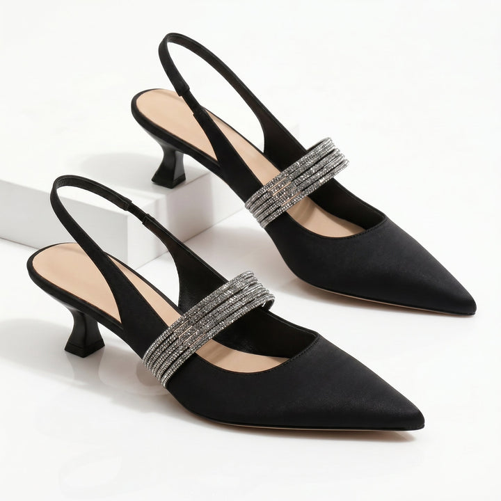 Harlow | Tacones de Gato de Cristal